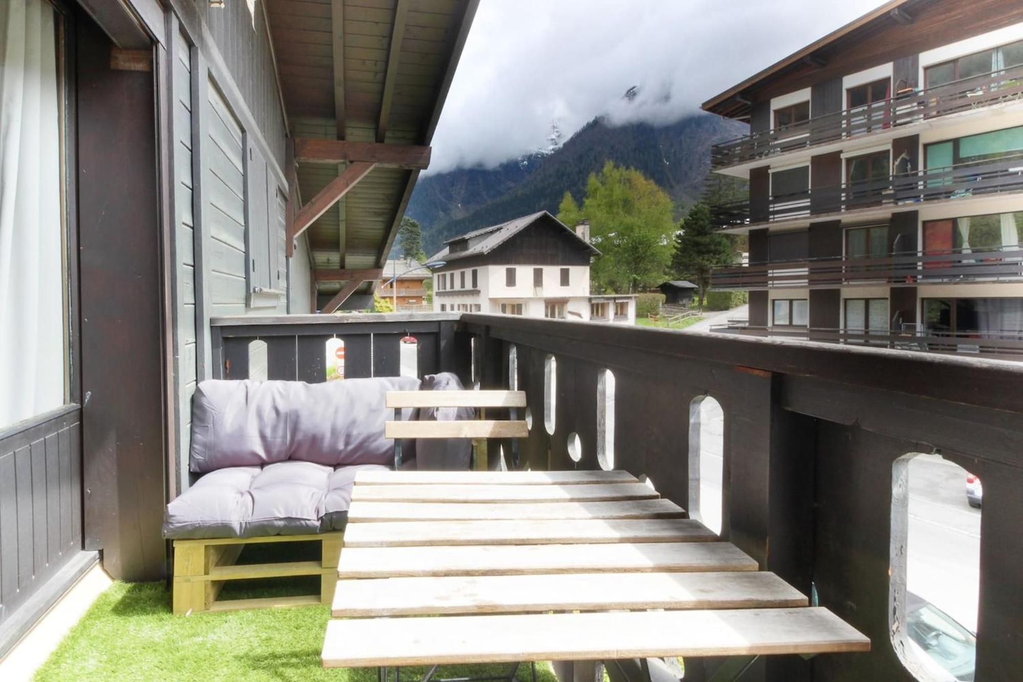 Les Dryades - Renove - Balcon Avec Vue Mt Blanc Les Houches Ngoại thất bức ảnh