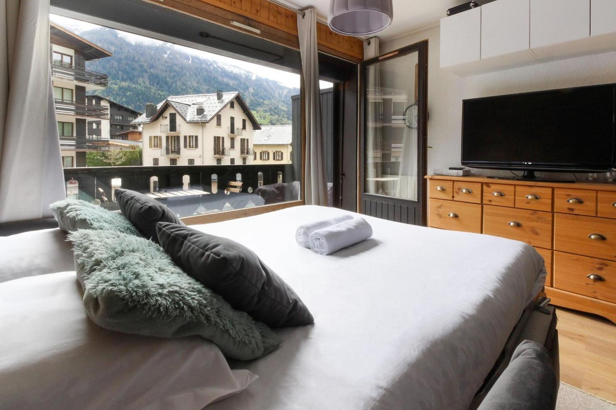 Les Dryades - Renove - Balcon Avec Vue Mt Blanc Les Houches Ngoại thất bức ảnh